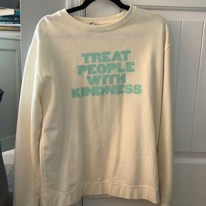 Harry Styles TPWK crewneck size medium cream and teal colors.